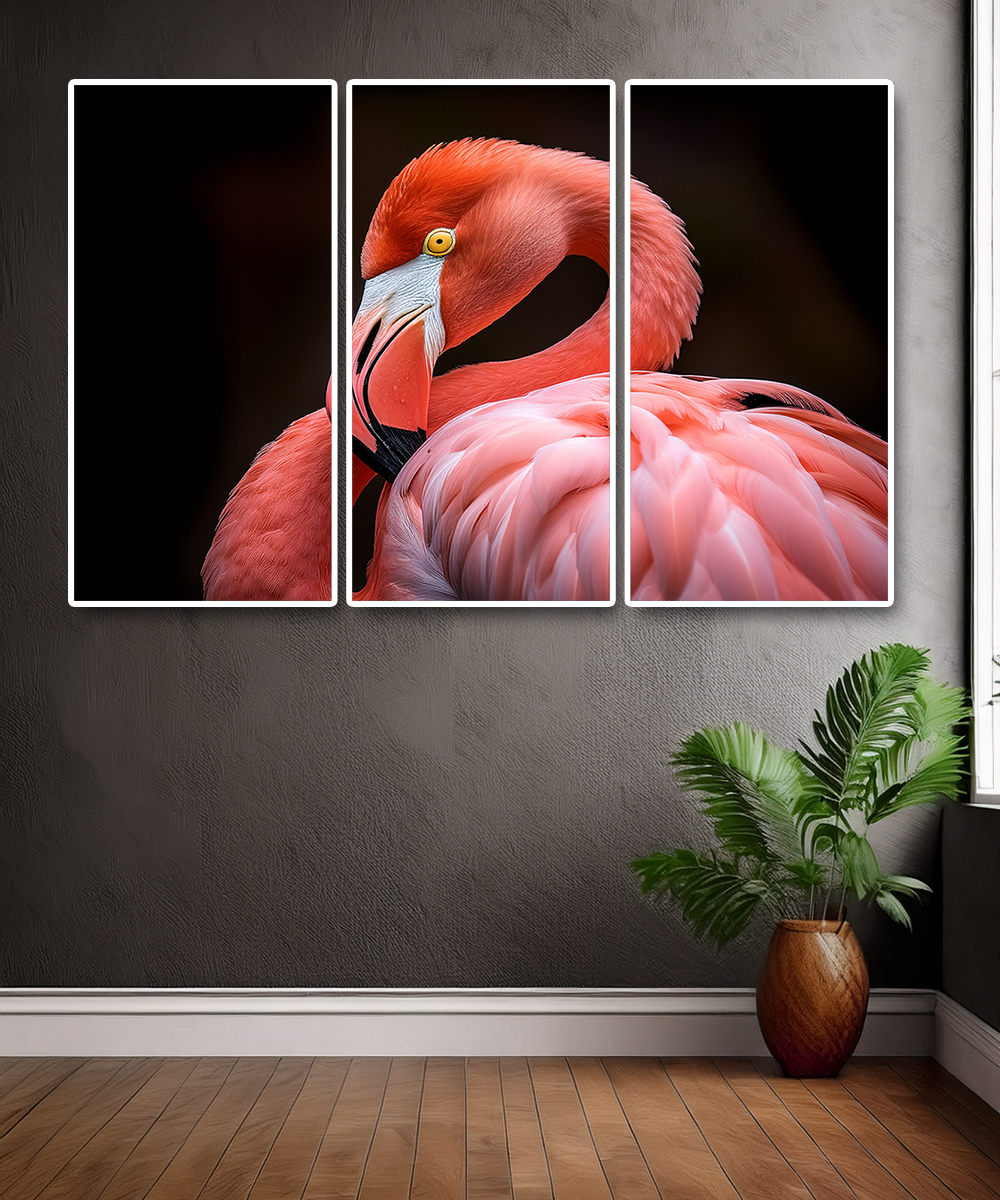 Elegant Flamingo Canvas Wall Art – Tropical Grace Collection | Premium Fade-Resistant Print