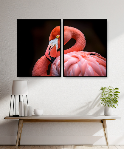 Elegant Flamingo Canvas Wall Art – Tropical Grace Collection | Premium Fade-Resistant Print