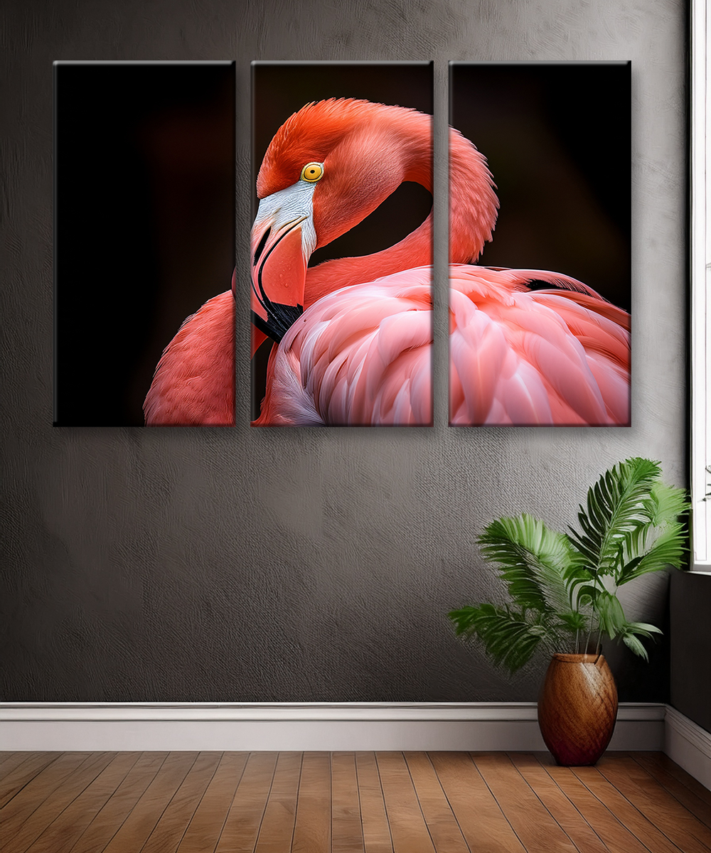Elegant Flamingo Canvas Wall Art – Tropical Grace Collection | Premium Fade-Resistant Print