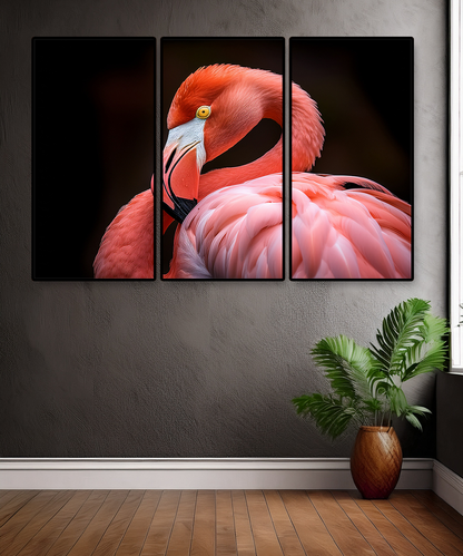 Elegant Flamingo Canvas Wall Art – Tropical Grace Collection | Premium Fade-Resistant Print