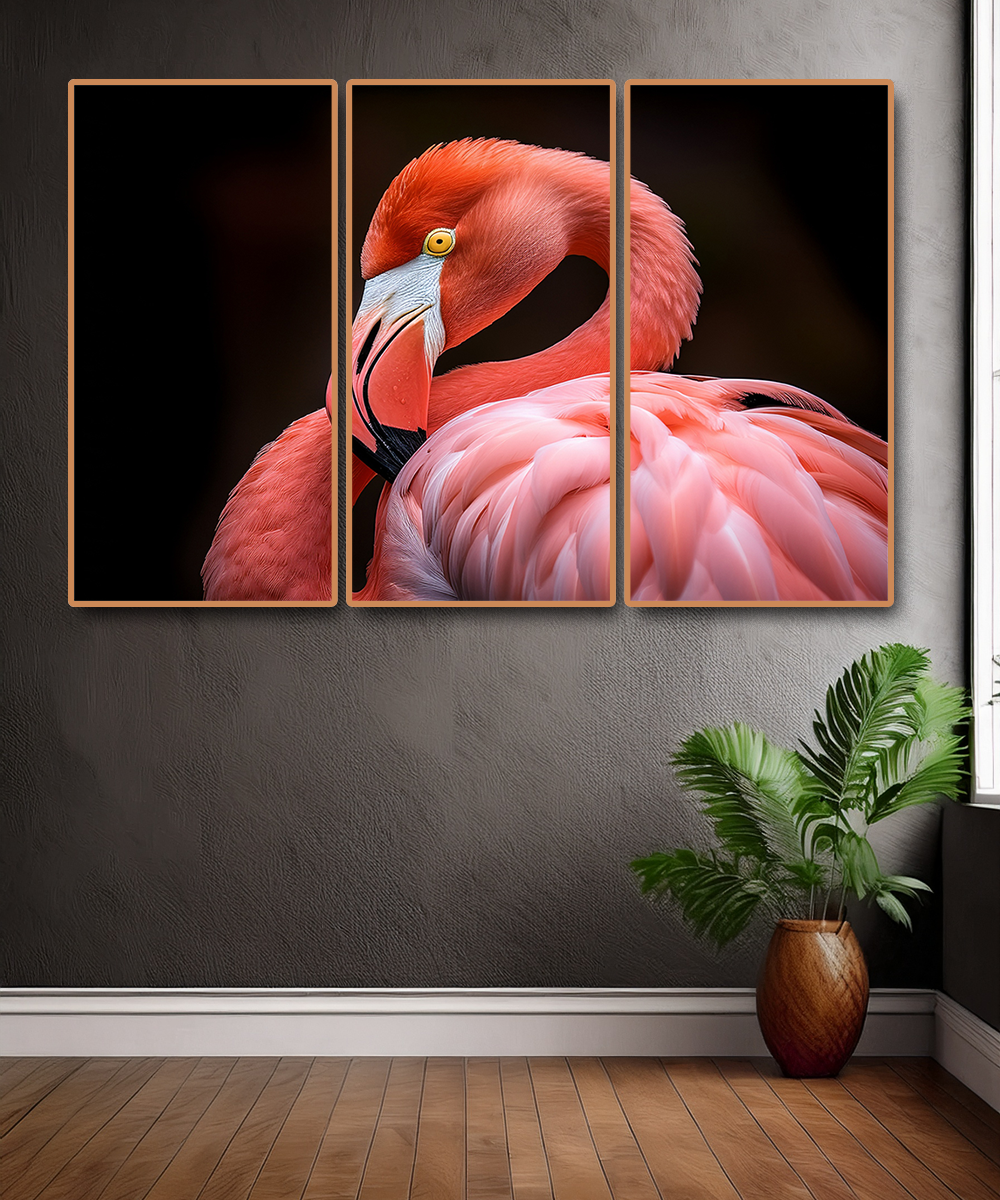 Elegant Flamingo Canvas Wall Art – Tropical Grace Collection | Premium Fade-Resistant Print