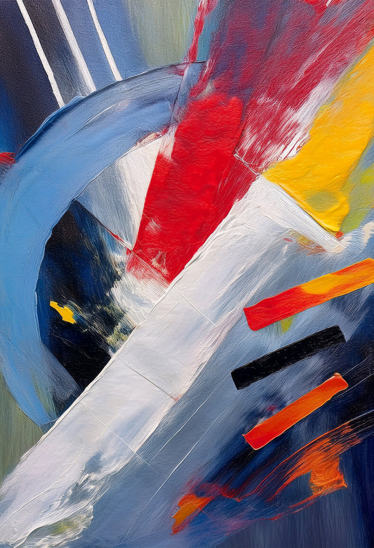 Dynamic Color Flow Abstract Canvas Wall Art – Bold Expression Collection | Premium Fade-Resistant Print