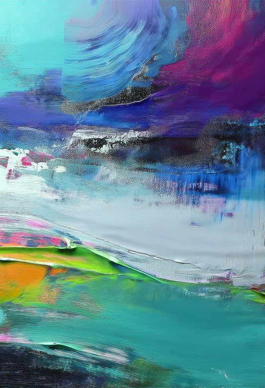 Ocean Whisper Abstract Seascape Canvas Wall Art – Coastal Dream Collection | Fade-Resistant Epson Chrome 12 Print