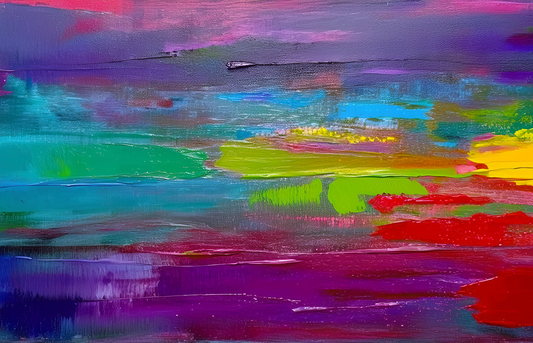 Colorful Abstract Canvas Wall Art – Vibrant Symphony of Colors