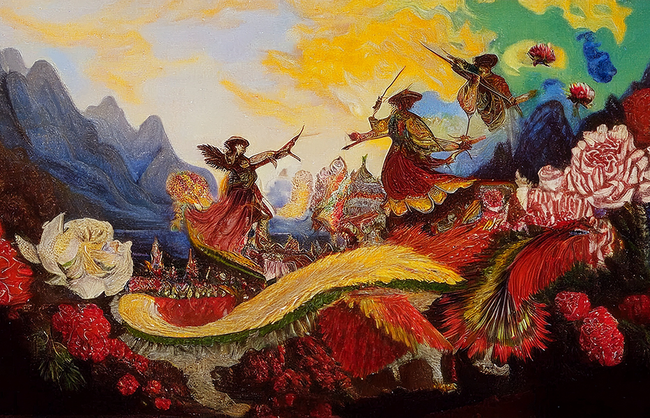 Archangel’s Victory – Mythical Angelic Battle Fantasy Canvas Wall Art
