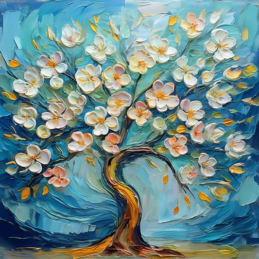 Blossom Symphony – Blooming Tree Canvas Wall Art