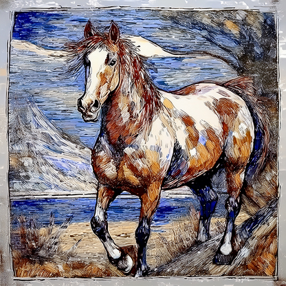 Majestic Horse Canvas Wall Art – Wild Beauty in Motion