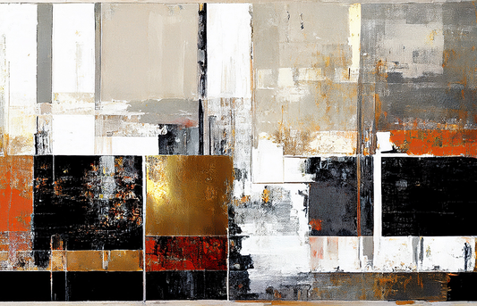 Chain Reaction – Geometric Abstract Canvas