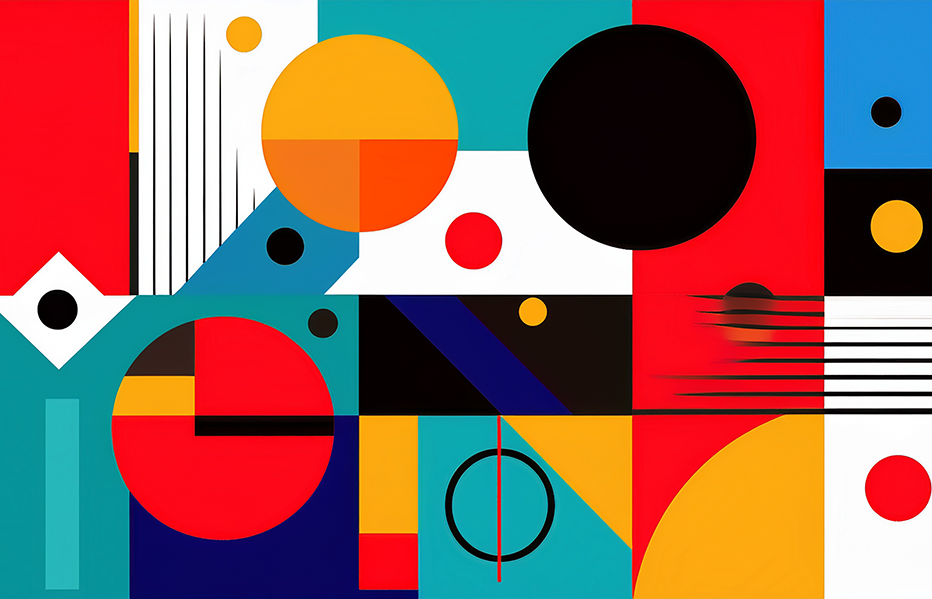 Geometric Abstract Canvas Wall Art – Bold Colors & Modern Shapes
