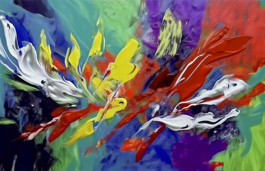 Colorstorm – Expressive Abstract Canvas Wall Art