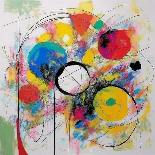 Cosmic Vibrations – Abstract Energy Canvas Wall Art