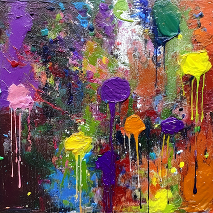 Dripping Spectrum – Explosive Abstract Color Burst
