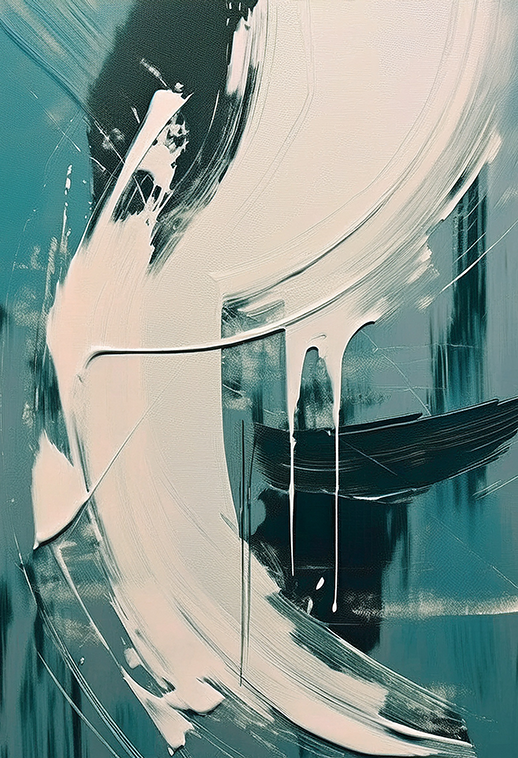 Echoes of Motion – Abstract Expressionist Canvas Wall Art