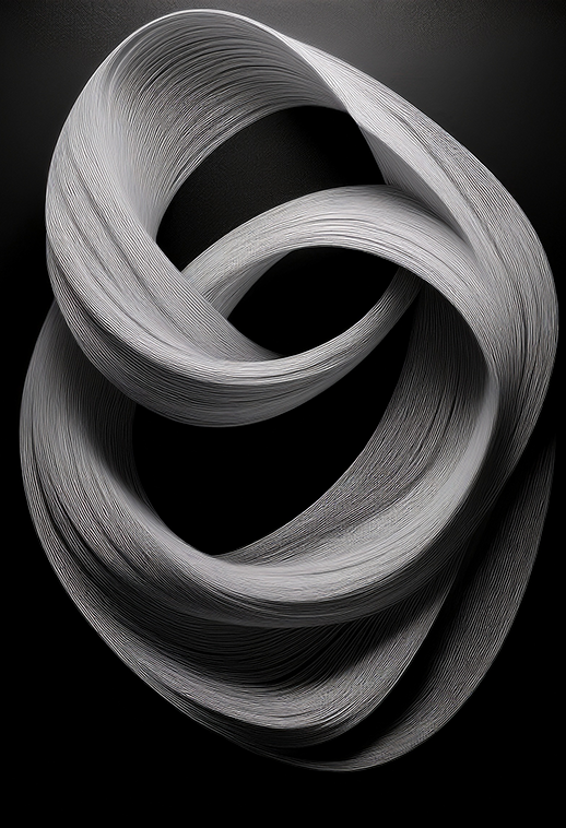 Echo in the Dark – Minimalist Monochrome Abstract Canvas Wall Art