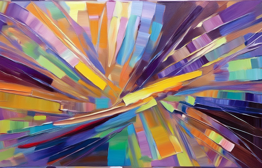 Energy Fields – Dynamic Abstract Burst Canvas Wall Art