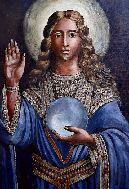 Eternal Blessing – Salvator Mundi-Inspired Portrait