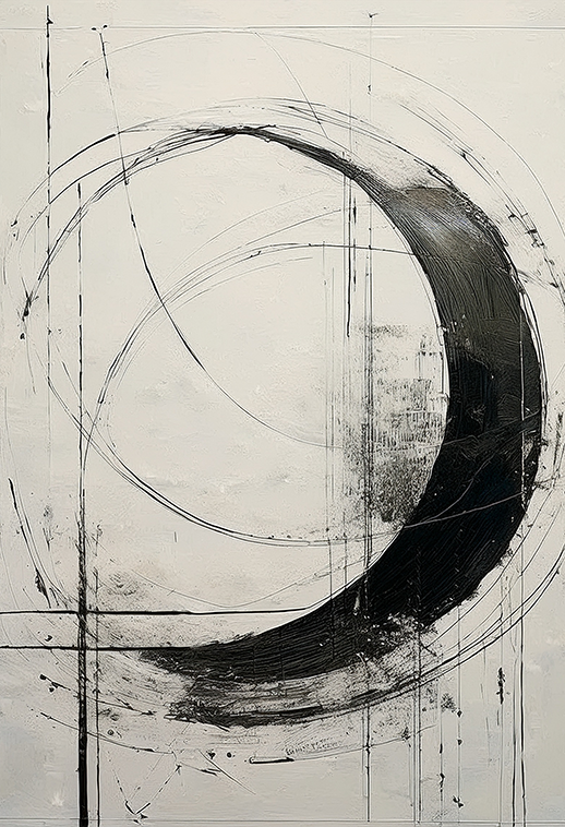 Eternal Lines – Minimal Geometric Line Art Canvas