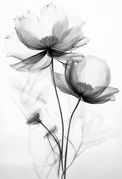 Ethereal Bloom Canvas Wall Art – Whisper of Elegance