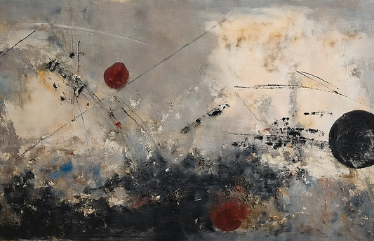 Fading Echoes – Minimalist Abstract Canvas Wall Art