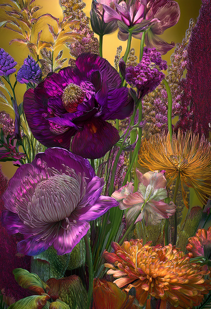Flora 68 Canvas Wall Art – Vibrant Botanical Still Life