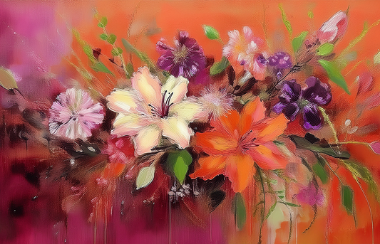 Floral Dreams – Vibrant Blossom Canvas Wall Art