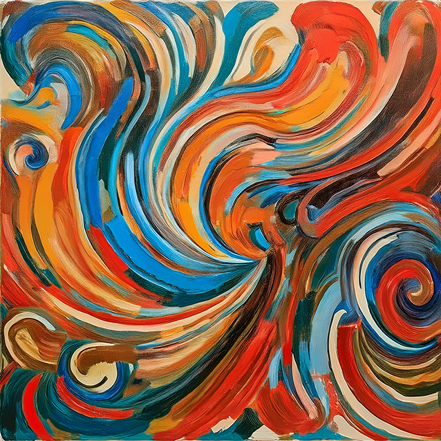 Flowing Symphony – Vortex-Inspired Abstract Energy