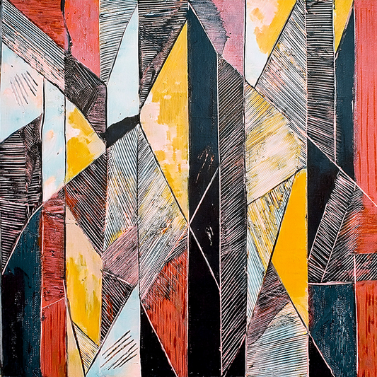 Fragmented Patterns – Angular Abstract Geometry