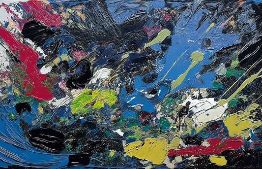 Fragments of Energy – Bold Abstract Canvas Wall Art