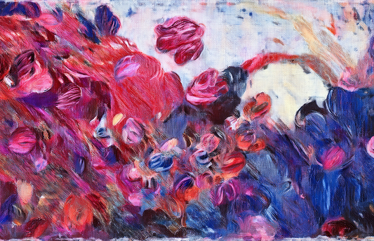 Garden of Dreams – Abstract Floral Fantasy Canvas
