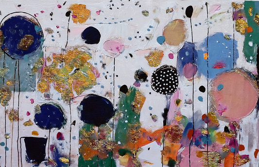 Golden Rhythm – Abstract Contemporary Canvas Wall Art