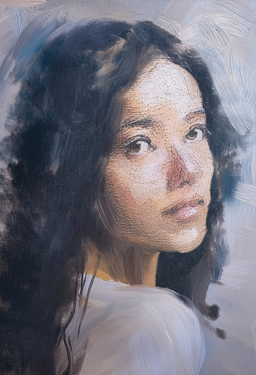 Graceful Portrait Canvas Wall Art – Timeless Beauty in Light