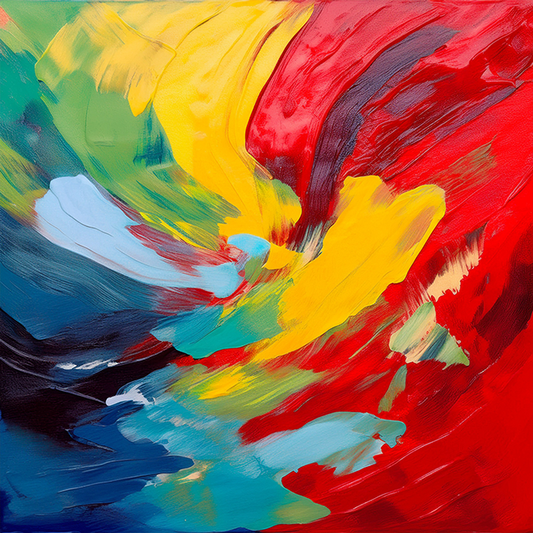 Inferno of Colors – Swirling Abstract Intensity