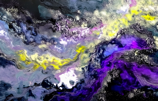 Inside the Stars – Cosmic Abstract Canvas