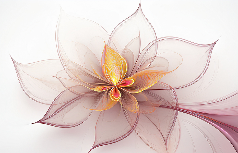 Abstract Floral Canvas Wall Art – Luminous Modern Blossom Design