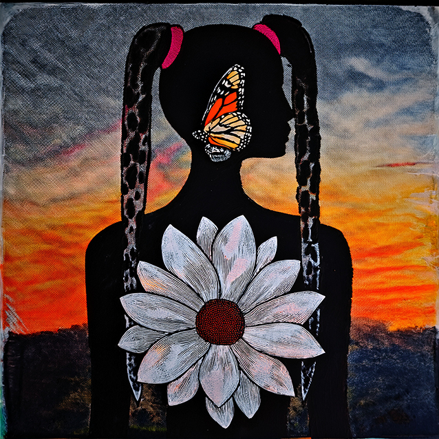 Metamorphosis of the Soul – Symbolic Silhouette at Sunset