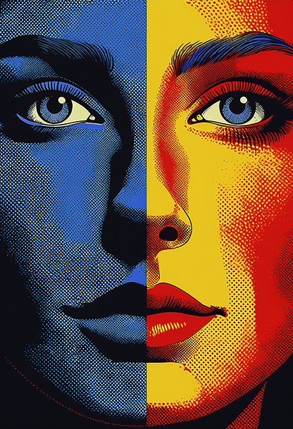 Pop Reflections – Modern Pop Art Portrait Canvas
