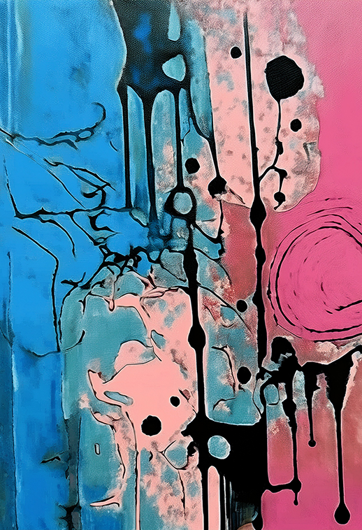 Poseidon’s Muse Fluid Abstract Canvas Wall Art