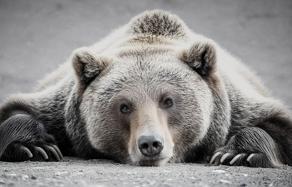 Resting Bear – Wildlife Animal Photography Canvas Wall Art