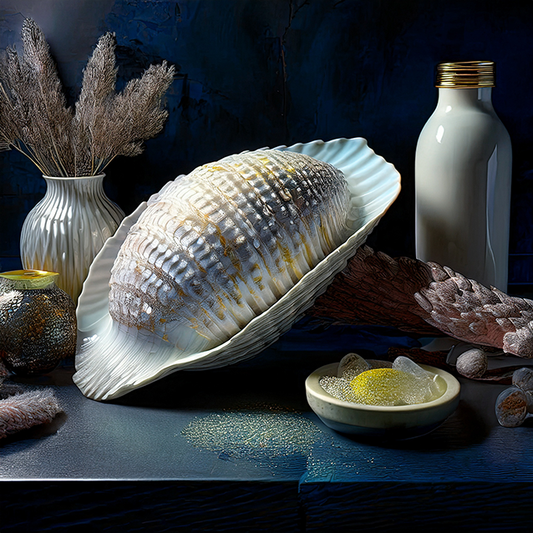 Sea Urchin Vase – Modern Kintsugi Elegance Canvas Wall Art