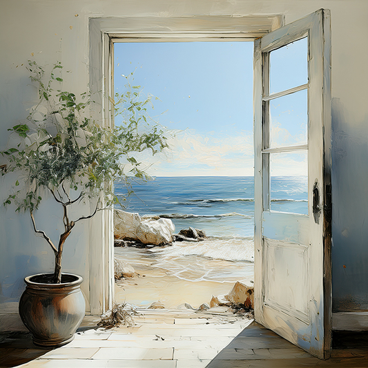 Seaside Serenity – Ocean View Canvas Wall Art