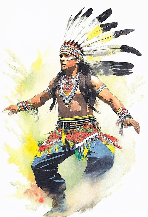 Smoke Dancer Canvas Wall Art – Spirit in Motion