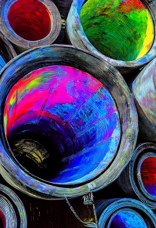 Spectrum Within – Vibrant Abstract Canvas Wall Art with Neon Colors