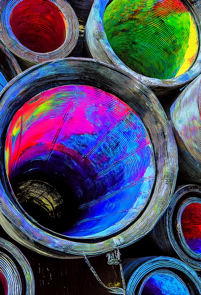 Spectrum Within – Vibrant Abstract Canvas Wall Art with Neon Colors