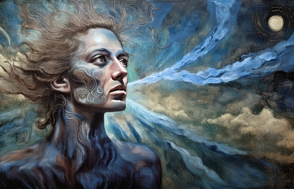 The Inner Voice – Mystical Expressionism Canvas Wall Art