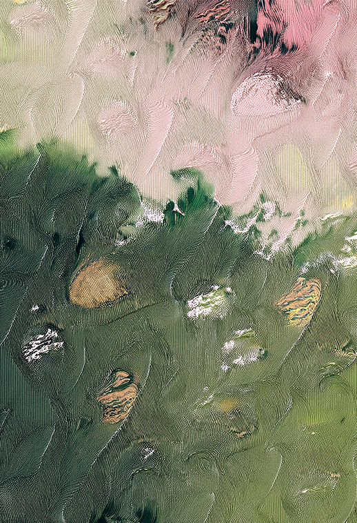 The Jungle Organic Green Abstract Canvas Wall Art