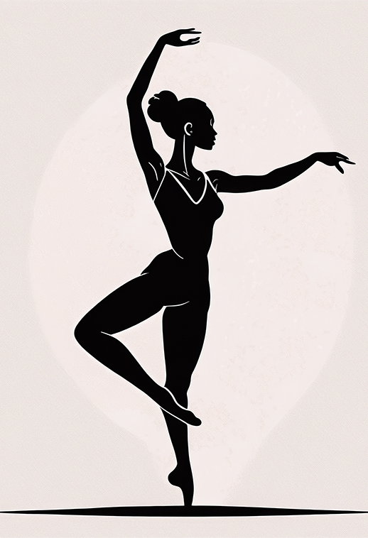 The Silent Grace Canvas Wall Art – Poise in Balance