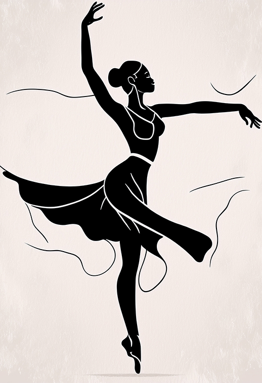 The Silent Leap Canvas Wall Art – Dance in Motion