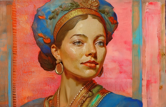 Timeless Grace – Regal Portrait Canvas Wall Art