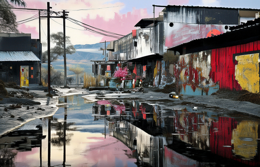Urban Relics – Reflections of Forgotten Streets Canvas