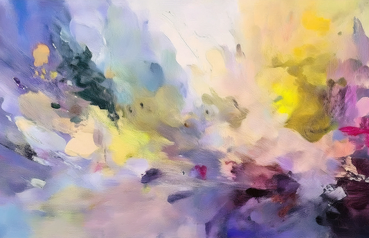 Emotive Swirl – Abstract Color Flow with Expressive Brushwork